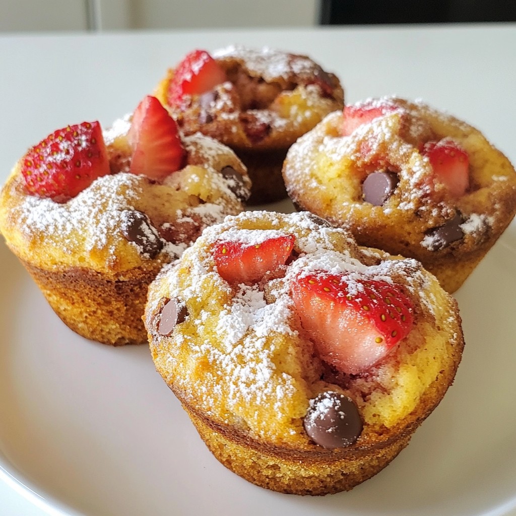 Strawberry Chocolate Chip Muffins Easy and Tasty Recipe