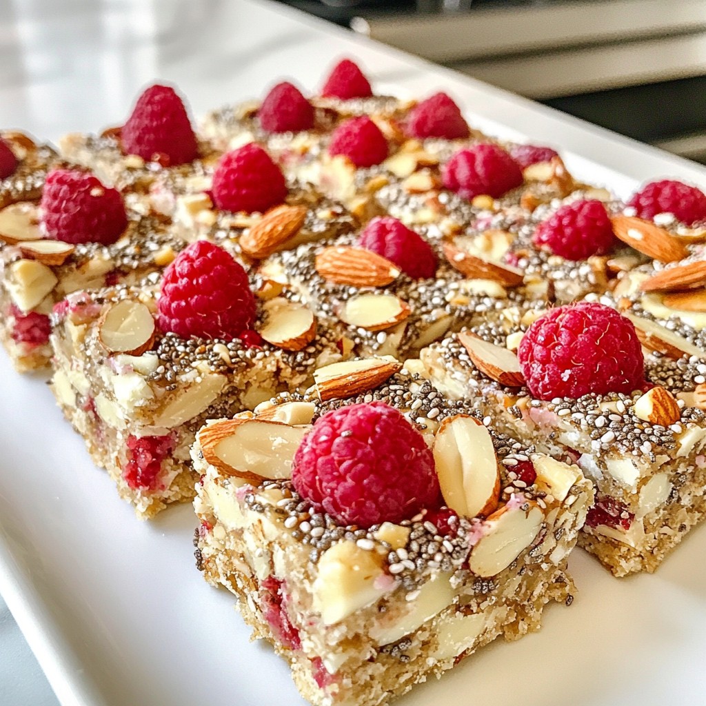 Raspberry Almond Energy Bars Healthy Snack Choice