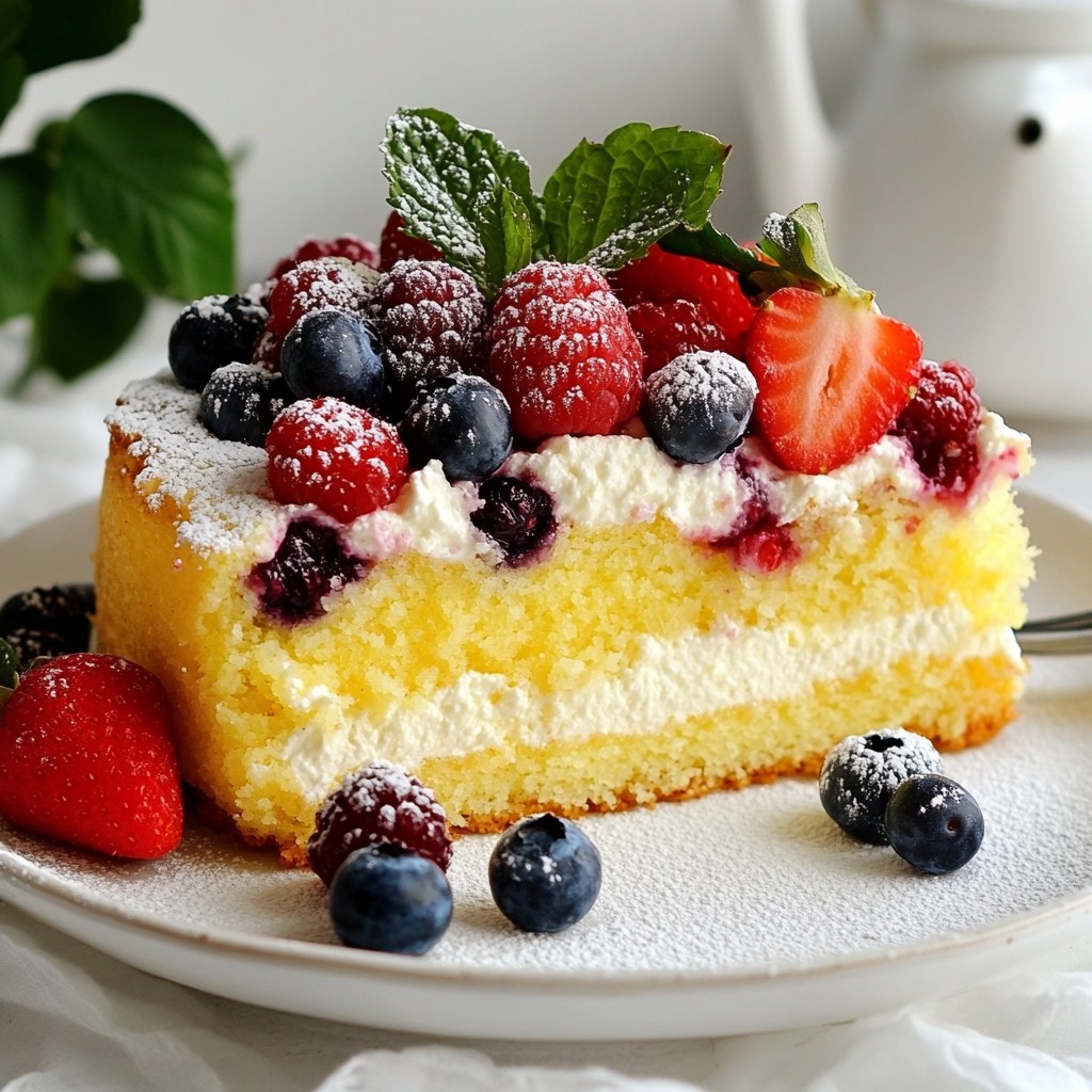 Lemon Berry Ricotta Cake Moist and Flavorful Delight