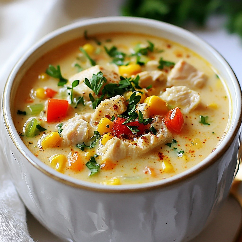 Creamy Cajun Chicken Soup Flavorful and Comforting Dish
