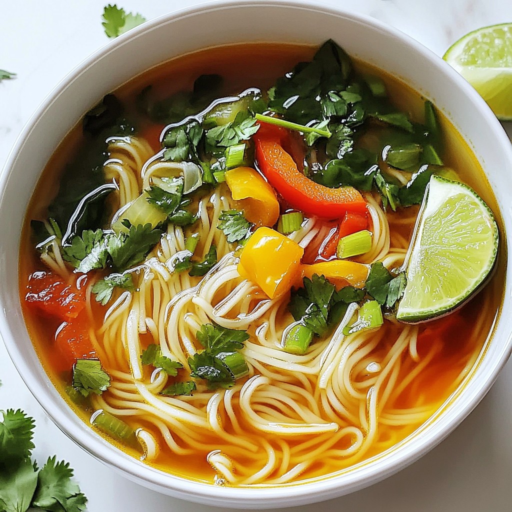 Spicy Garlic Noodle Soup Flavorful Comfort Meal