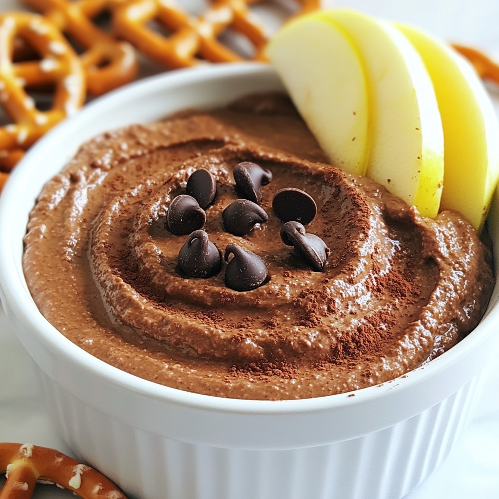 Brownie Batter Hummus Creamy and Rich Delight