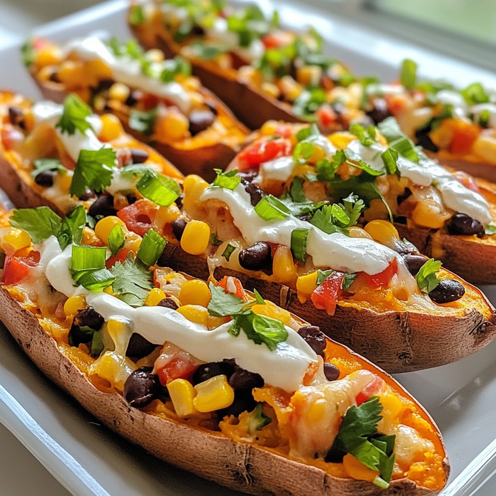 Loaded Southwest Sweet Potato Skins Tasty and Fun